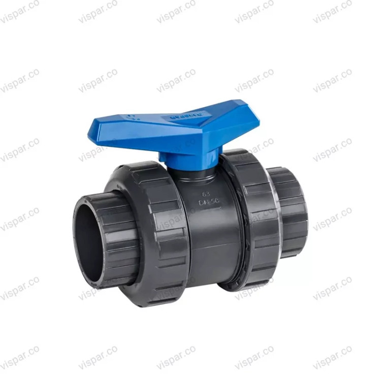 شیر توپی upvc مهره ماسوره ای چسبی ویسپار سایز 20