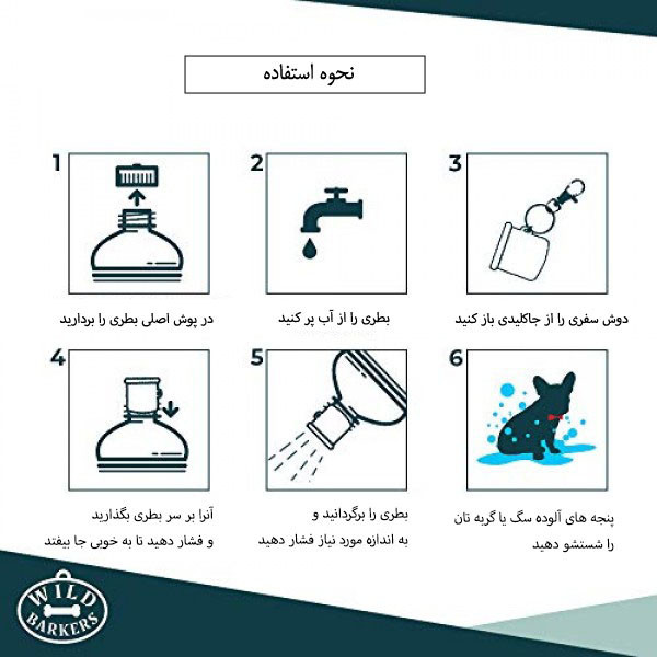 دوش سفری مدل RR-WS5 مجموعه 4 عددی