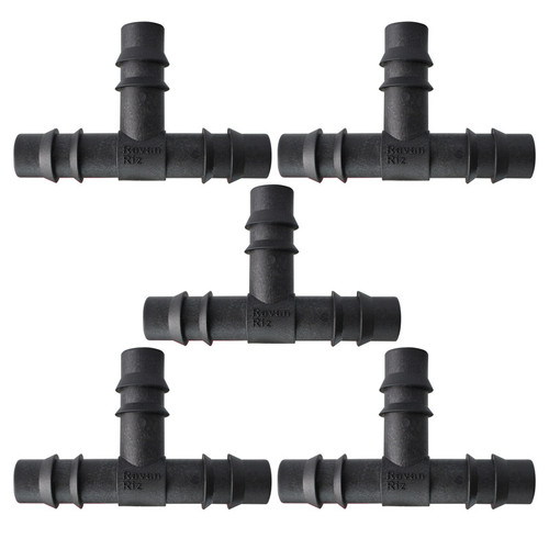سه راهی آبیاری روان ریز مدل RR-Tee16mm بسته 5 عددی