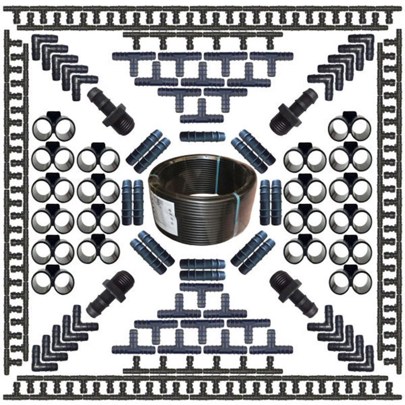 لوازم آبیاری قطره ای مدل Z-200 مجموعه 200 عددی