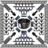 لوازم آبیاری قطره ای مدل Z-200 مجموعه 200 عددی