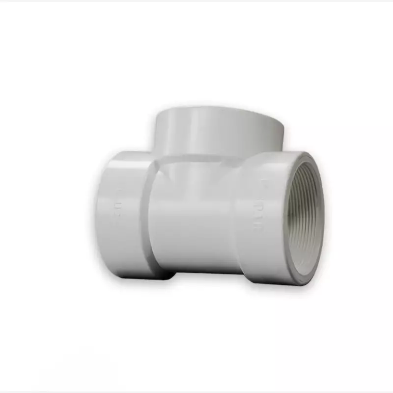 سه راه ماده رزوه ای U-PVC سایز 2 اینچ