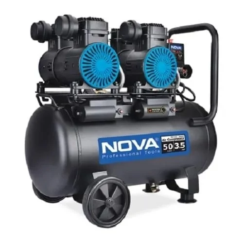 کمپرسور باد 50 لیتری سایلنت چهار سیلندر نووا مدل 9151 (پس کرایه)