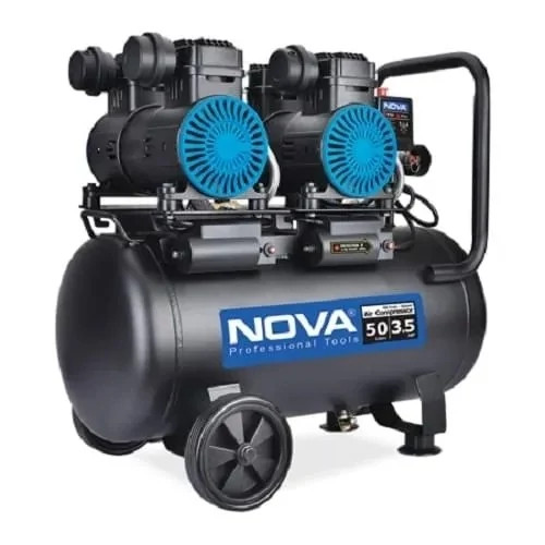 کمپرسور باد 50 لیتری سایلنت چهار سیلندر نووا مدل 9151 (پس کرایه)