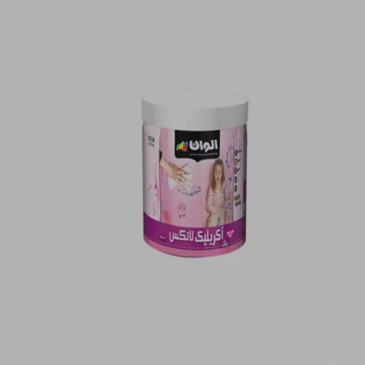 رنگ اکریلیک سفید نیمه براق 400 گرم