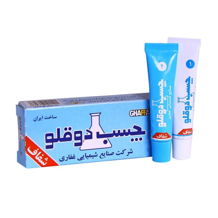 چسب دوقلو مدل غفاری شفاف
