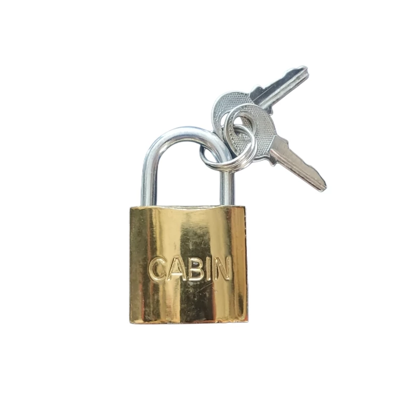 قفل آویز کوچک سایز 25 میلی متر مدل Cabin