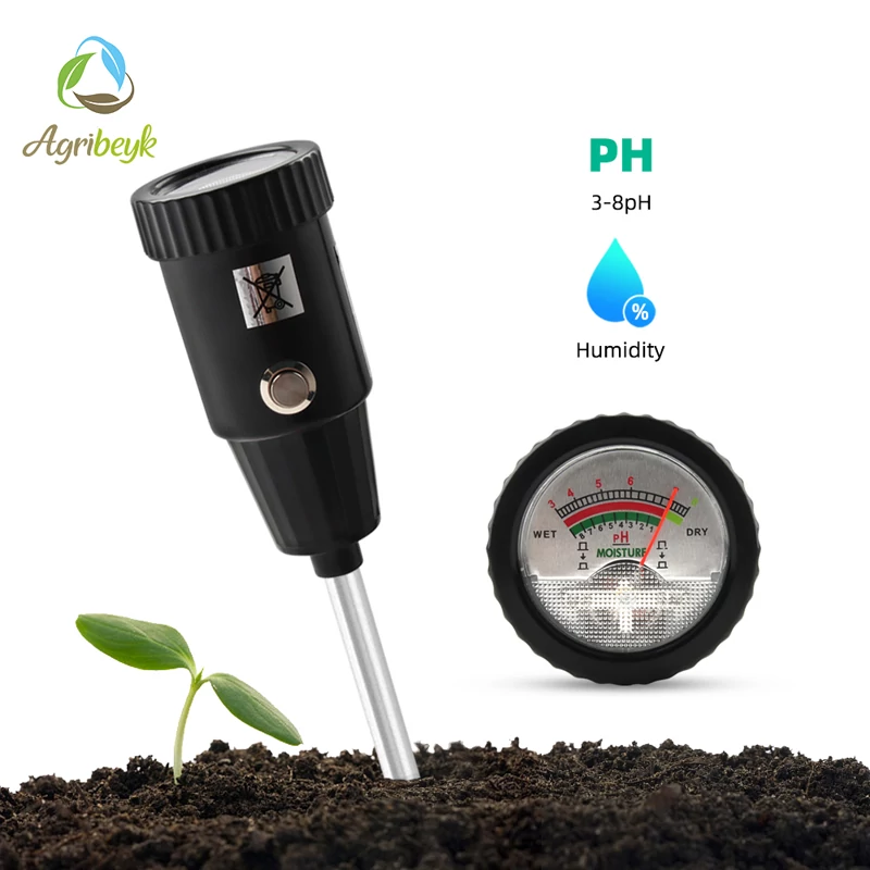 PH سنج و رطوبت سنج خاک بدون باتری