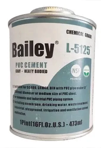 چسب UPVC بیلی اتصال مطمئن لوله