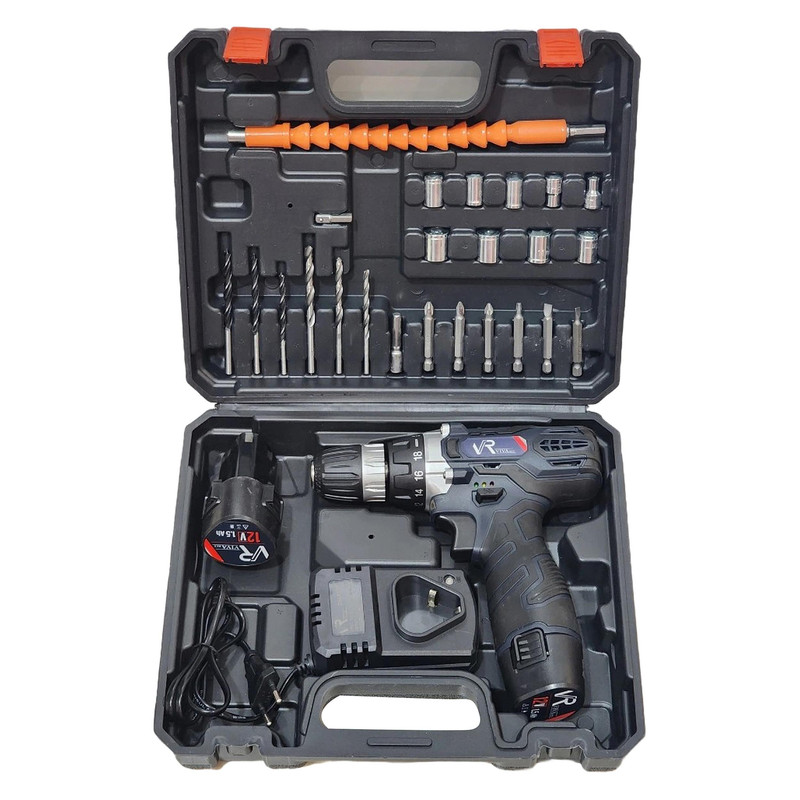مجموعه 30 عددی دریل پیچ گوشتی شارژی ویوارکس مدل 12V