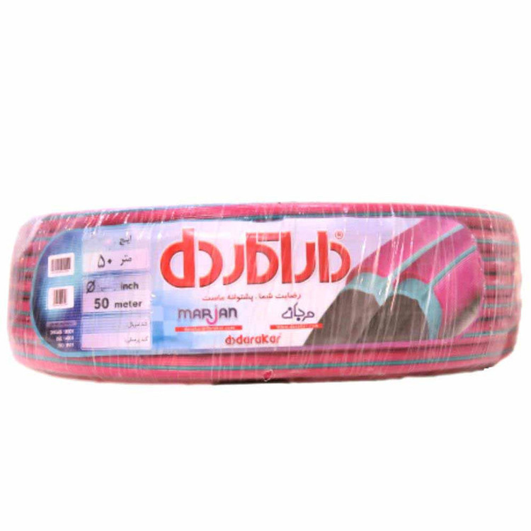 شلنگ داراکار مدل مرجان لاستیکی قطر یک اینچ