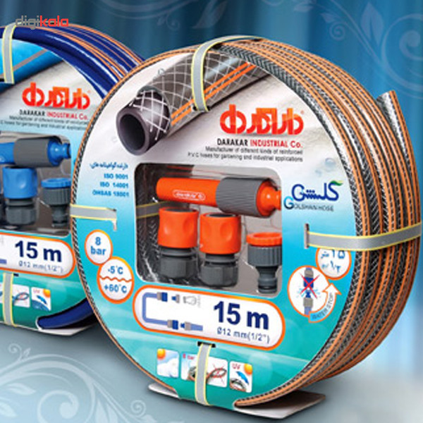پکیج شلنگ داراکار سایز 1/2 اینچ مدل گلشن کد