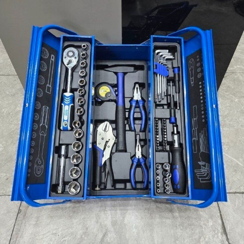 مجموعه جعبه بکس و ابزار 65 عددی صنعتی باس Bs65