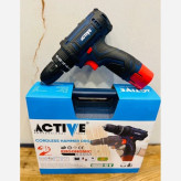 دریل پیچگوشتی چکشی شارژی 12 ولت با لوازم اکتیو AC-3222BM