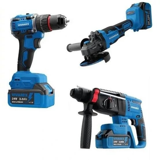 کیت سه عددی ویوارکس مدل VR2403-BCKمینی فرز دریل بتن کن موتور براشلس(ارسال رایگان)