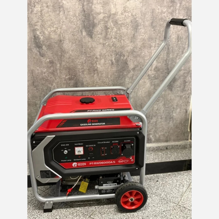 موتور برق بنزینی 6 کیلو وات واقعی استارتی ادون مدل RWD6000A تمام مس کیفیت فوق العاده بالا