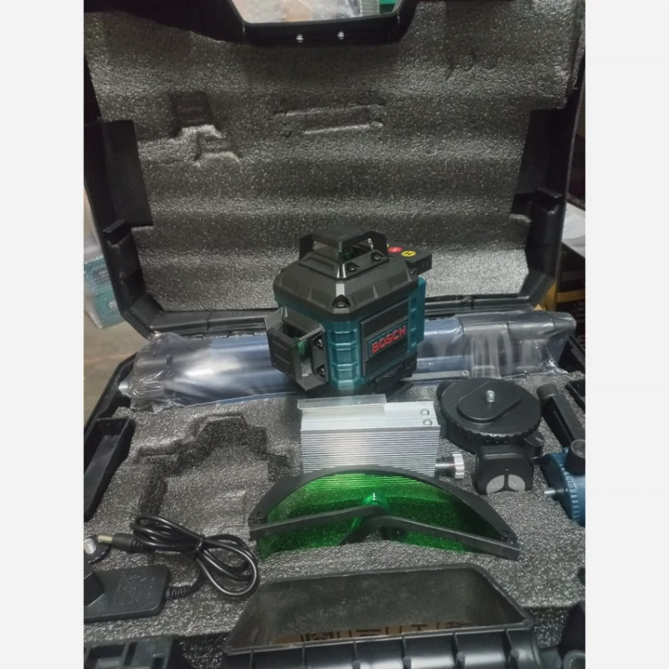 تراز لیزری 4 بعدی16 خط نور سبز بوش BOSCH تحت لیسانس المان با گارانتی تعویض 1 ساله
