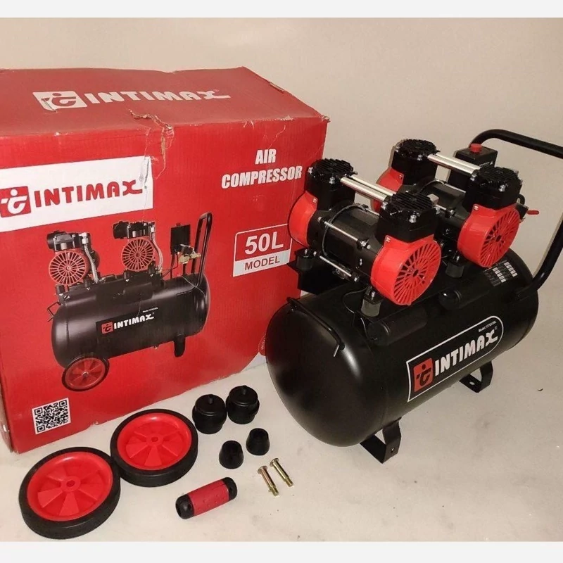 کمپرسور 50 لیتری سایلنت 2 موتوره اینتی مکس مدل 50L (پس کرایه)