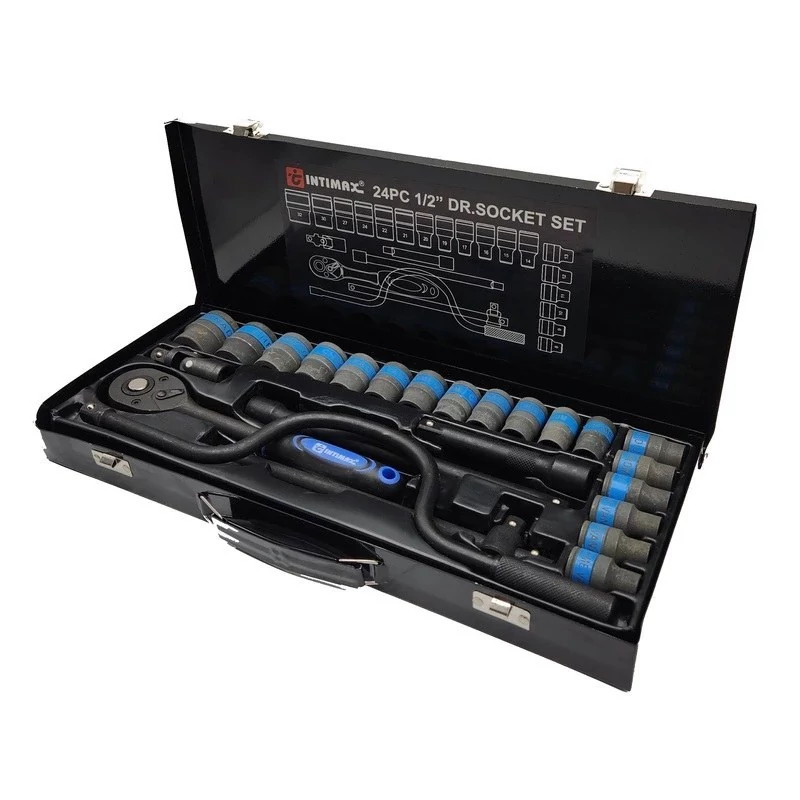 جعبه بکس 24پارچه 1/2 فشار قوی مشکی صنعتی اینتی مکس INTIMAX