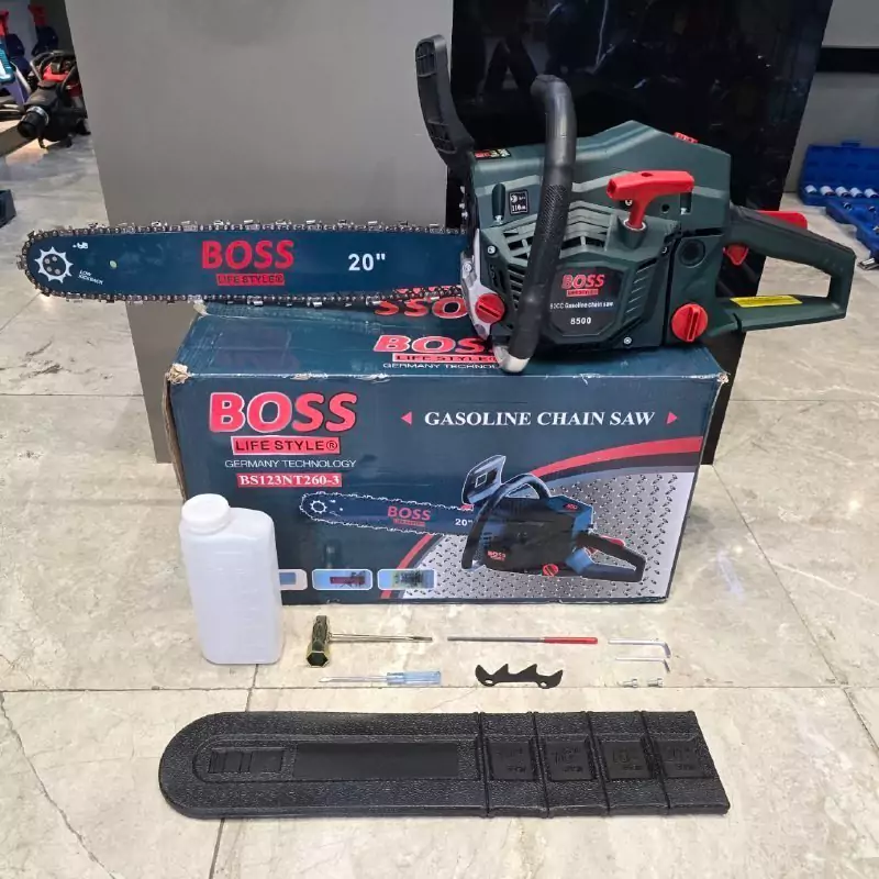 اره درخت بر زنجیری 50 سانت بنزینی BOSS با موتور 3 اسب