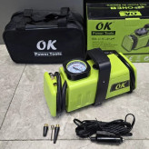 کمپرسور فندکی دوحالته برق شهری و فندکی خودرو OK با کیف حمل برزنتی