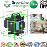 تراز لیزری نور سبز شارژی 4 بعدی16 خط دوباطری با ریموت ماکیتا4D360(با کیفیت ترین تراز 4 بعدی بازار)