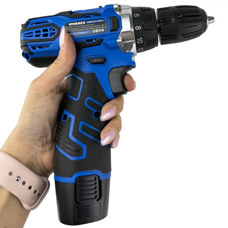 دریل پیچگوشتی شارژی 12 ولت دو باتری ویوارکس مدل VR12V-2A