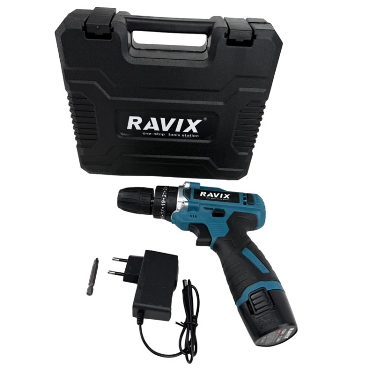 دریل شارژی 12 ولت تک باتری راویکس مدل RX-1235