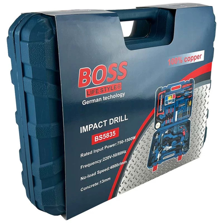 کیت دریل چکشی باس مدل BS1308