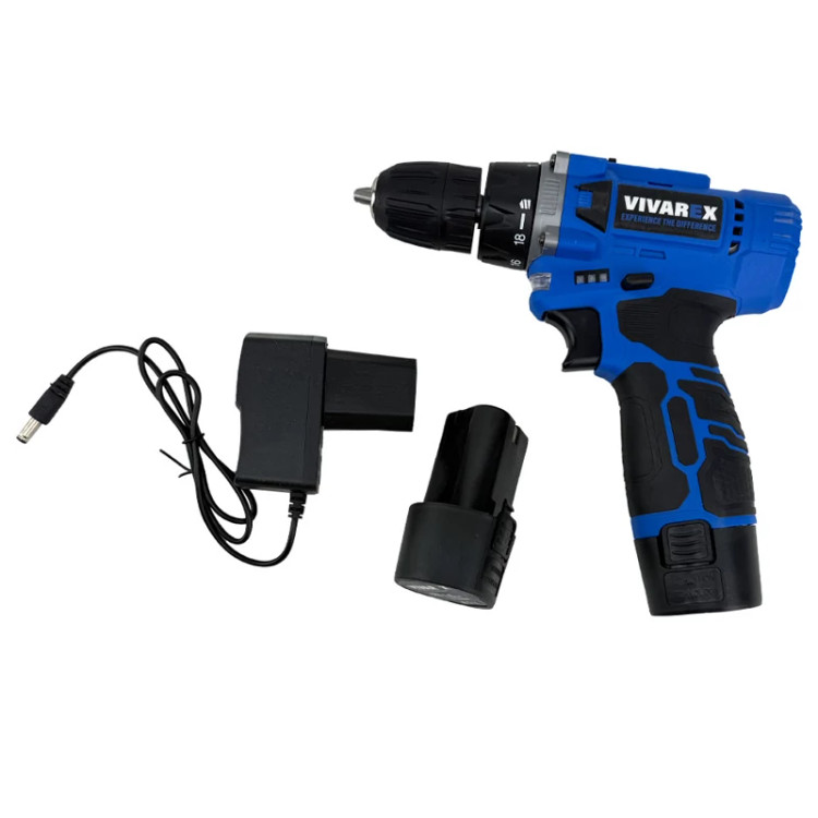 دریل شارژی ویوارکس مدل VR1215V ظرفیت 12 ولت با 2 باتری