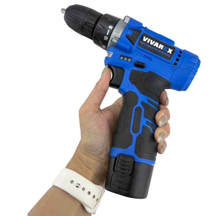 دریل شارژی ویوارکس مدل VR1215V ظرفیت 12 ولت با 2 باتری