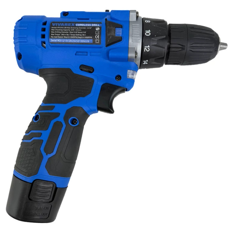 دریل شارژی ویوارکس مدل VR1215V ظرفیت 12 ولت با 2 باتری