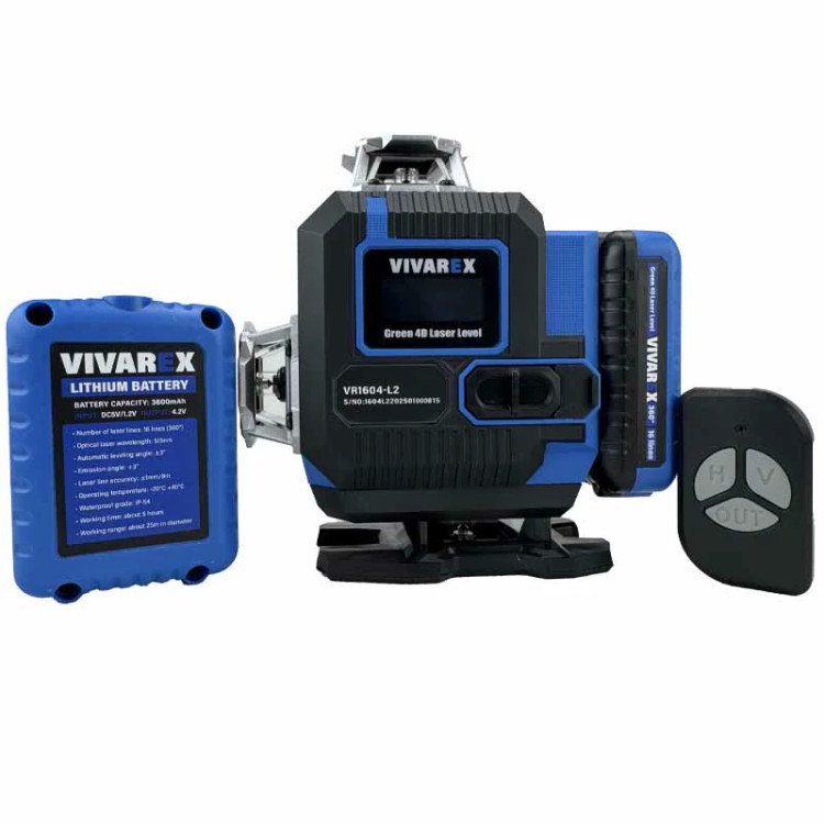 تراز لیزری 16 خط نور سبز 4D ویوارکس مدل VR1604-L2