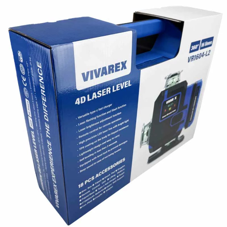 تراز لیزری 16 خط نور سبز 4D ویوارکس مدل VR1604-L2