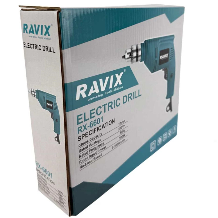 دریل 10 میلیمتر 500 وات راویکس مدل RX-6601