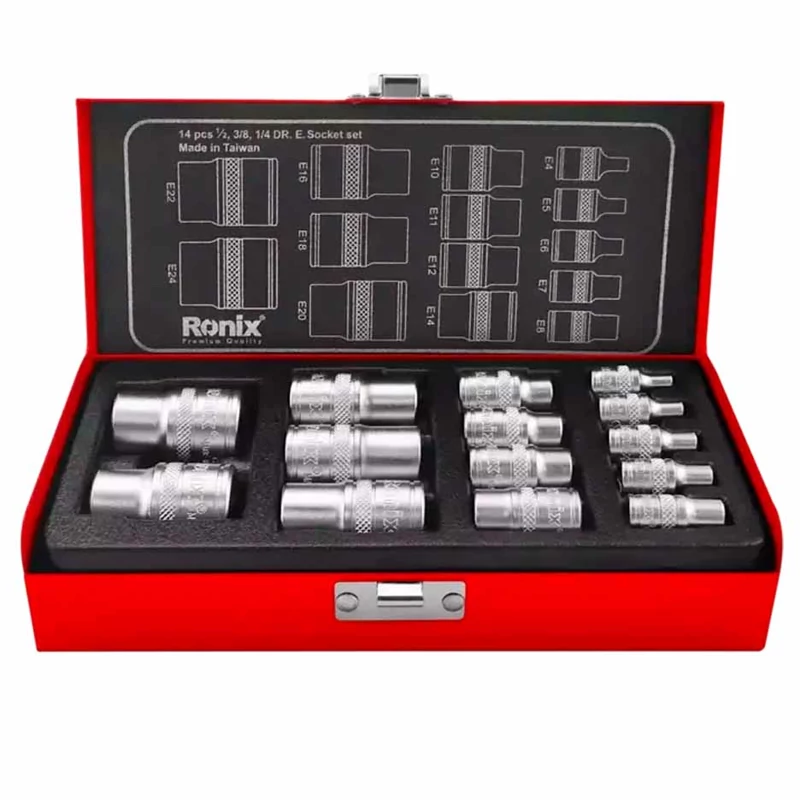 جعبه بکس ترکیبی 14 پارچه رونیکس مدل RH-2695E