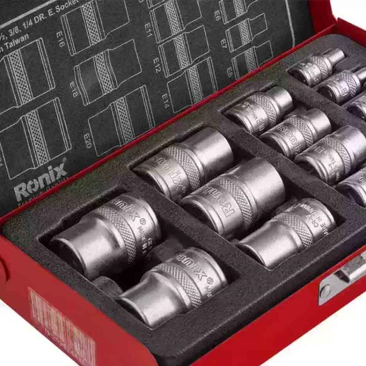 جعبه بکس ترکیبی 14 پارچه رونیکس مدل RH-2695E