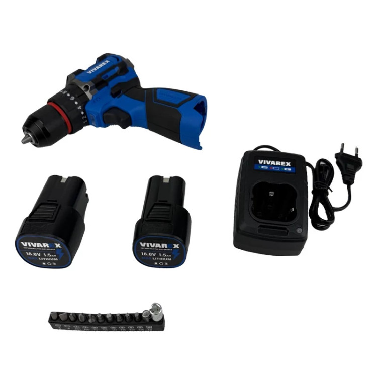 دریل شارژی 16/8 ولت براشلس ویوارکس مدل VR1610V-21BL