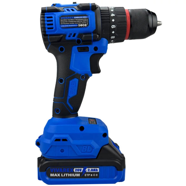 دریل شارژی 20 ولت براشلس ویوارکس مدل VR2010-BLX