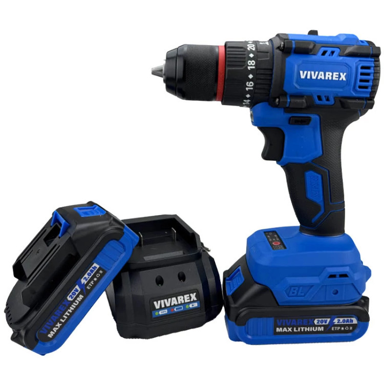 دریل شارژی 20 ولت براشلس ویوارکس مدل VR2010-BLX