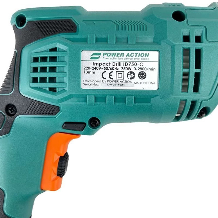کیت دریل چکشی و متعلقات 30 پارچه پاوراکشن مدل ID750-C
