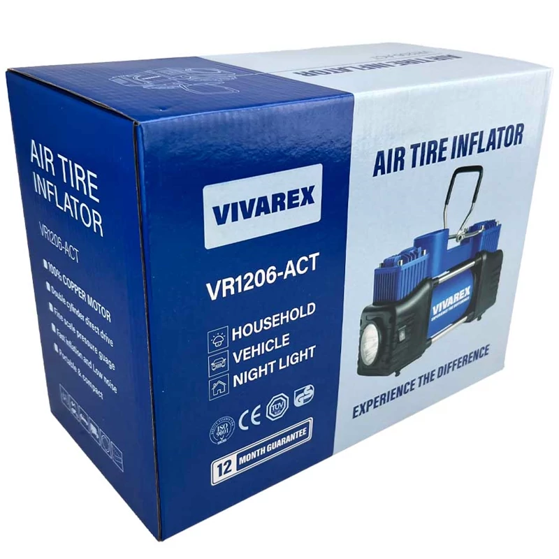 کمپرسور فندکی دو سیلندر ویوارکس مدل VR1206-ACT
