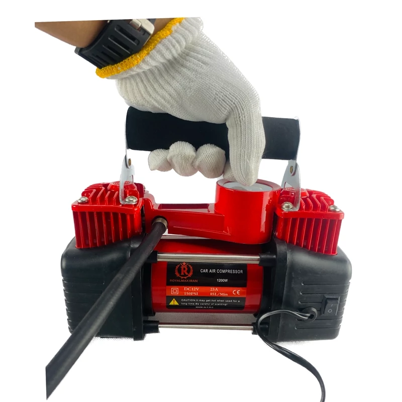 کمپرسور باد فندکی دوسیلندر رویال مکس مدل RM-12V