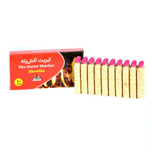 کبریت آتش زنه ستاره ممتاز مدل A بسته 10 عددی