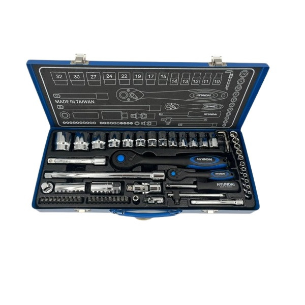 آچار بکس هیوندای مدل HT9160 مجموعه 60 عددی