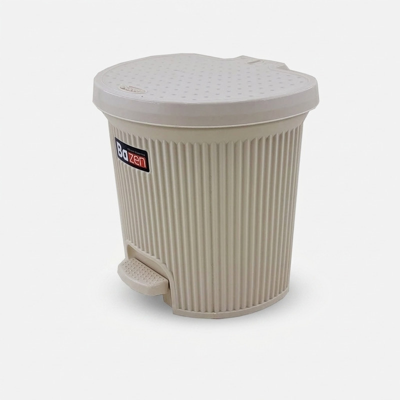 سطل زباله پدالی بازن مدل گرافیک کد 2265 گنجایش 5 لیتر