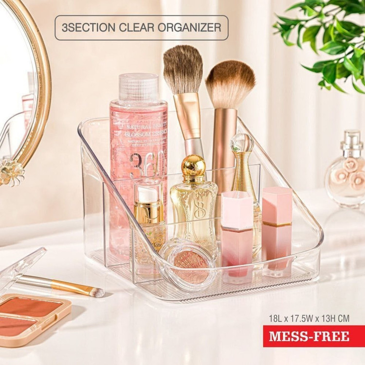 استند لوازم آرایشی لیمون مدل سه خانه کد 2366