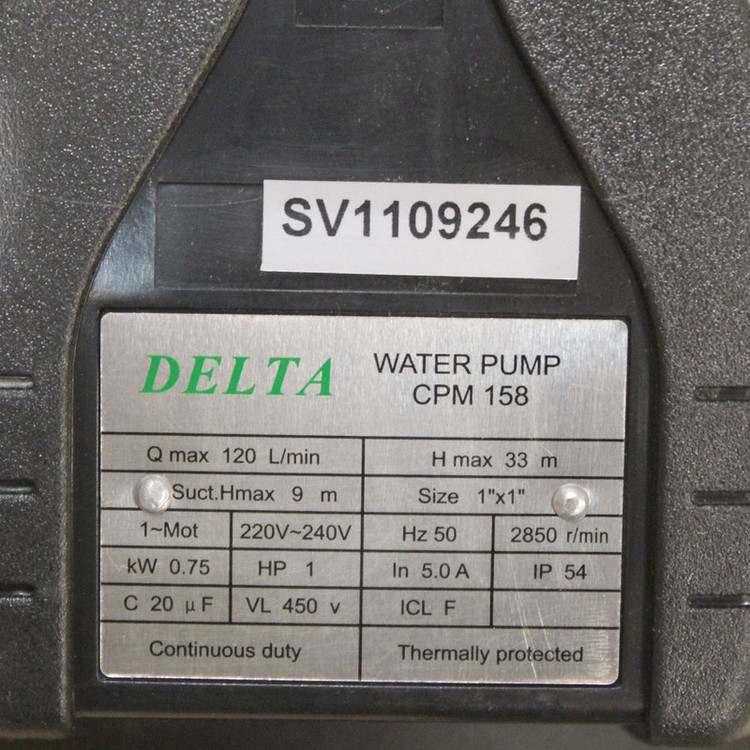 پمپ آب دلتا مدل CPM158 کد 1HP