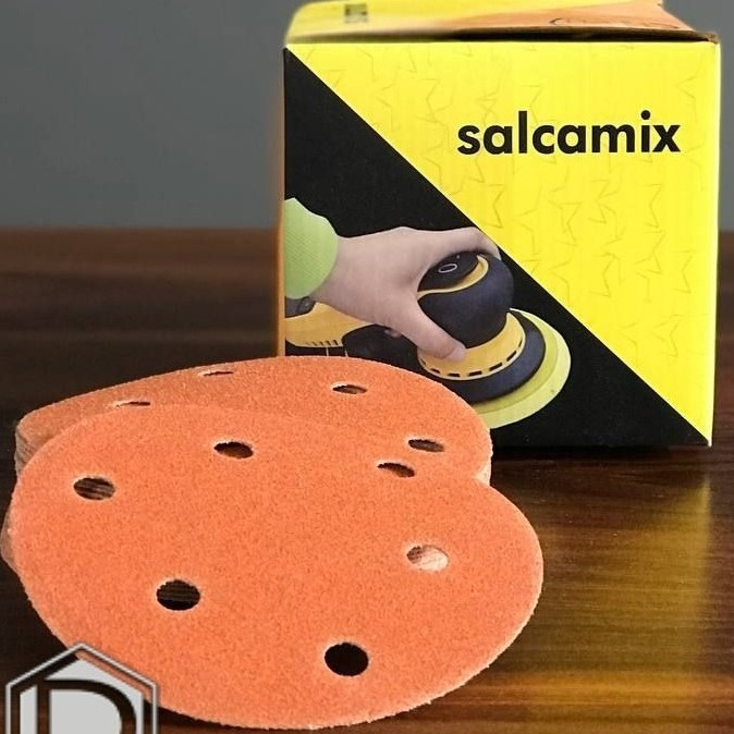 سنباده P320 پشت کرکی سوراخ دار گرد 15 سانت سالکامیکس