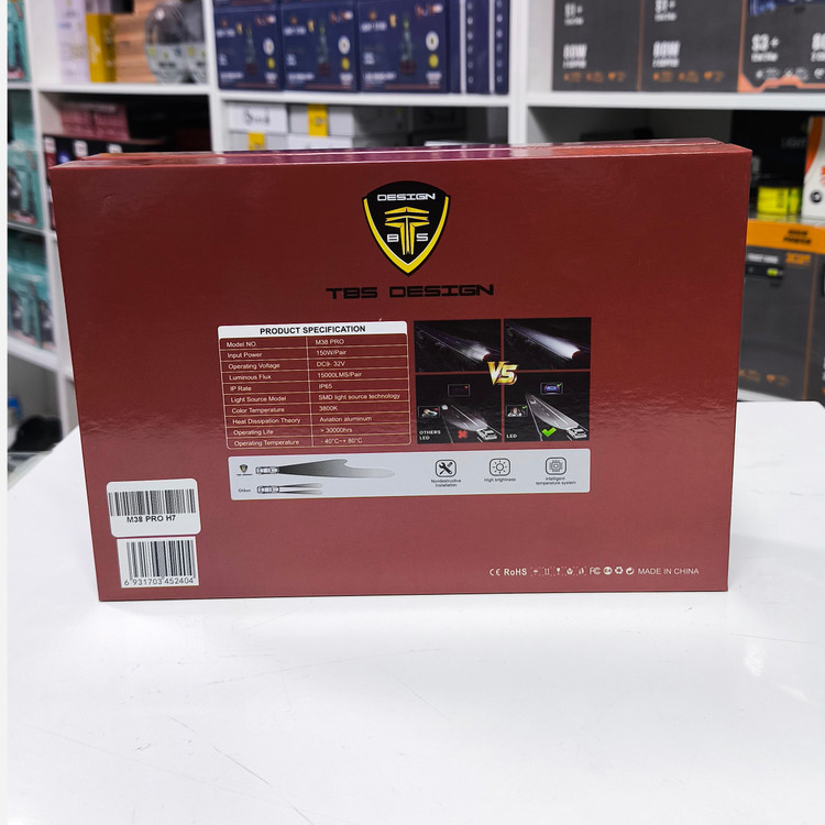 هدلایت رنگ فابریک M38Pro برند TBS با گارانتی(پس کرایه)